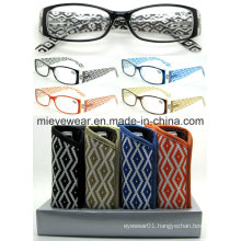 Plastic Striped Ladies Reading Glasses with Disply (MRP21672)